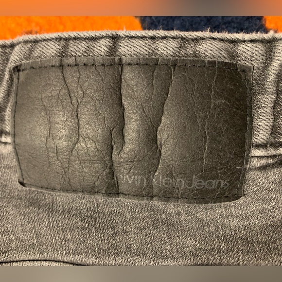 Kalvin Klein Mens Gray Vintage Jeans 38x30 - Picture 8 of 12